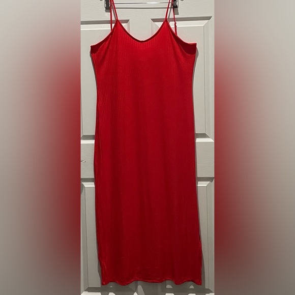 Maxi Dress 3X color Deep burnt Orange comfortable,cool ,NEW - Picture 3 of 4